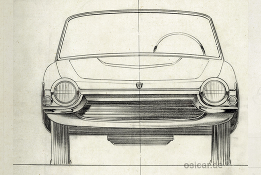 disegno OSI 1200 Spider, prototipo 1963