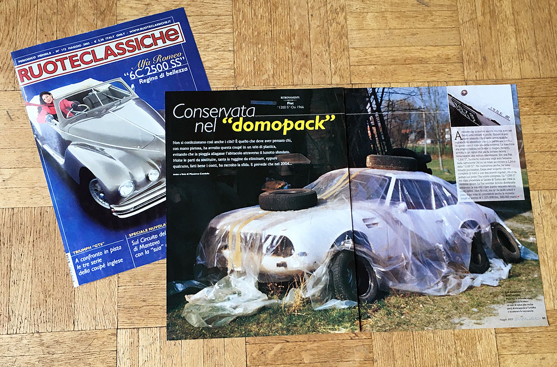 OSI 1200S Coupé, Conservata nel domopack