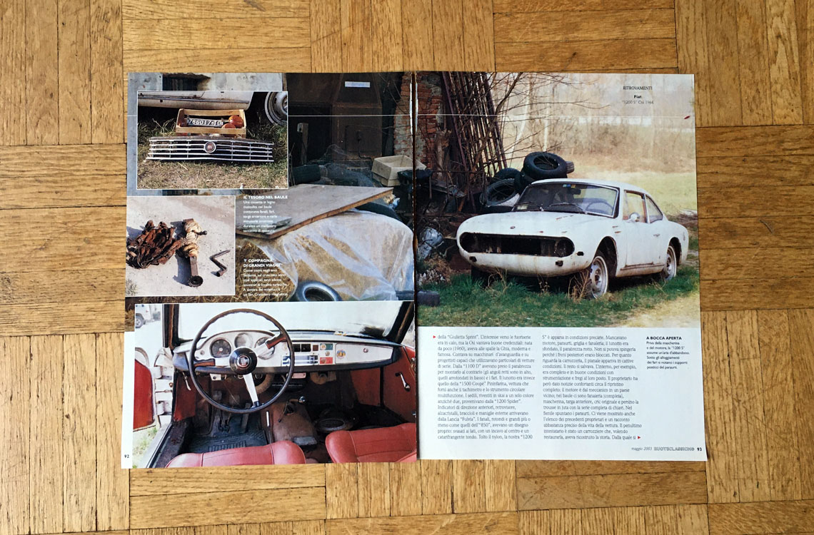 OSI 1200S Coupé, Conservata nel domopack