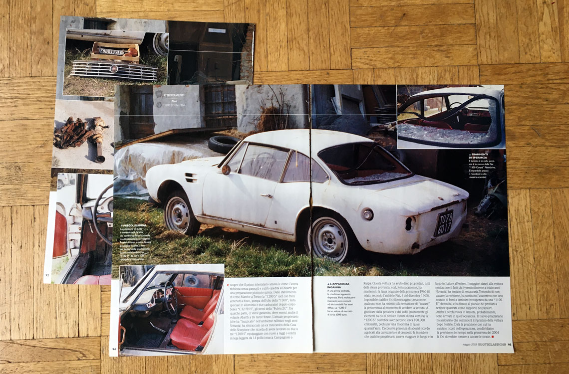 OSI 1200S Coupé, Conservata nel domopack